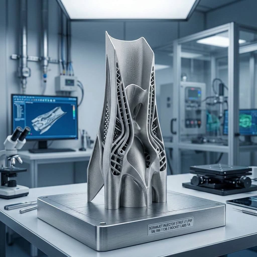 Scramjet injector strut